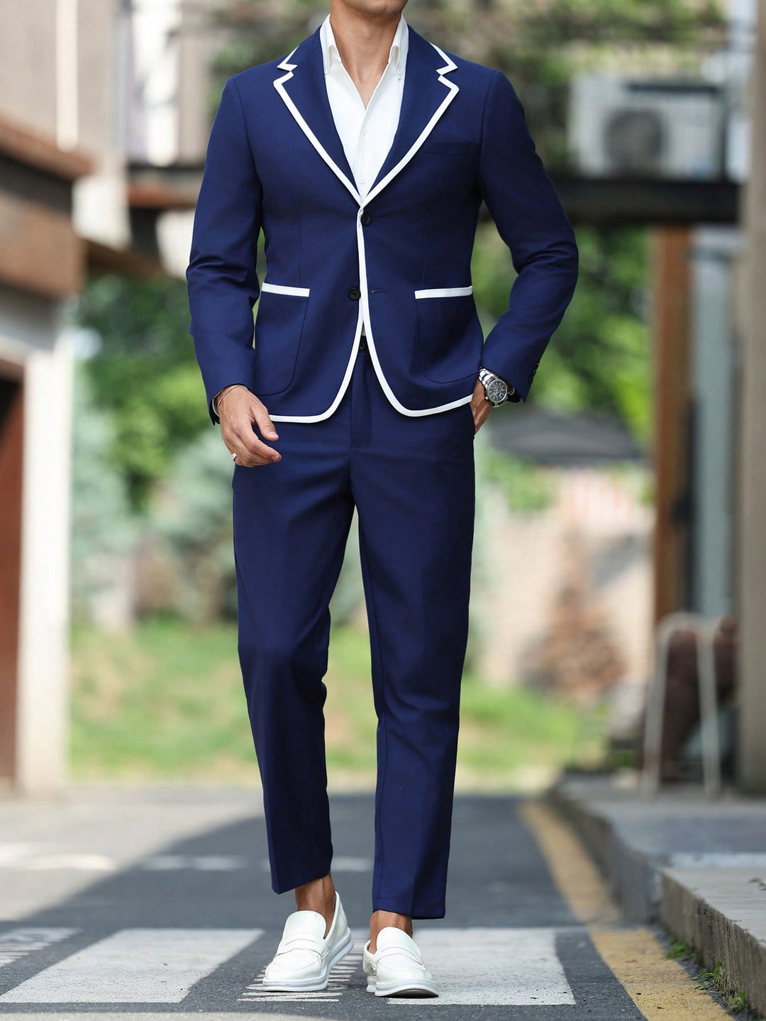 Costum SHEIN, albastru
