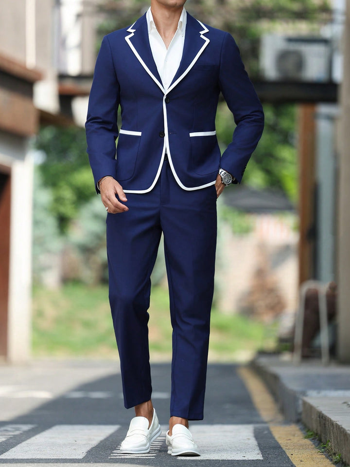 Costum SHEIN, albastru