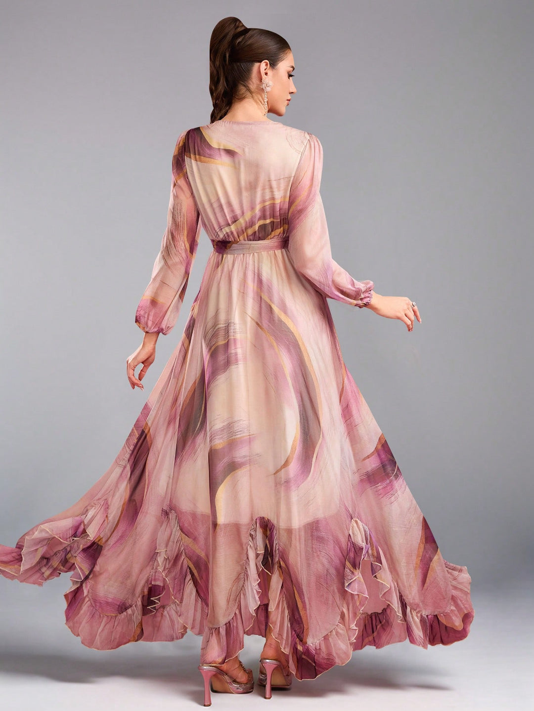 Rochie maxi SHEIN, mix culori