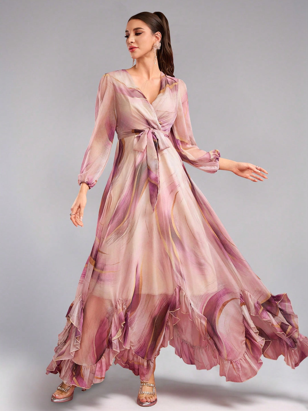 Rochie maxi SHEIN, mix culori