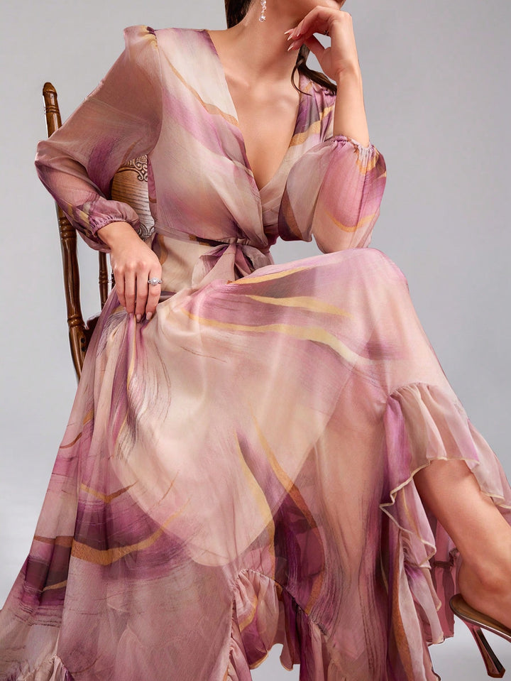 Rochie maxi SHEIN, mix culori