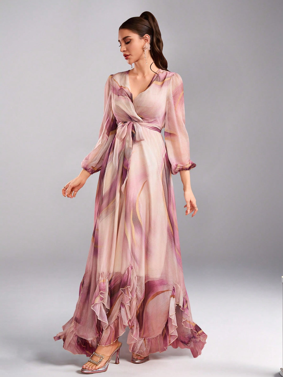 Rochie maxi SHEIN, mix culori