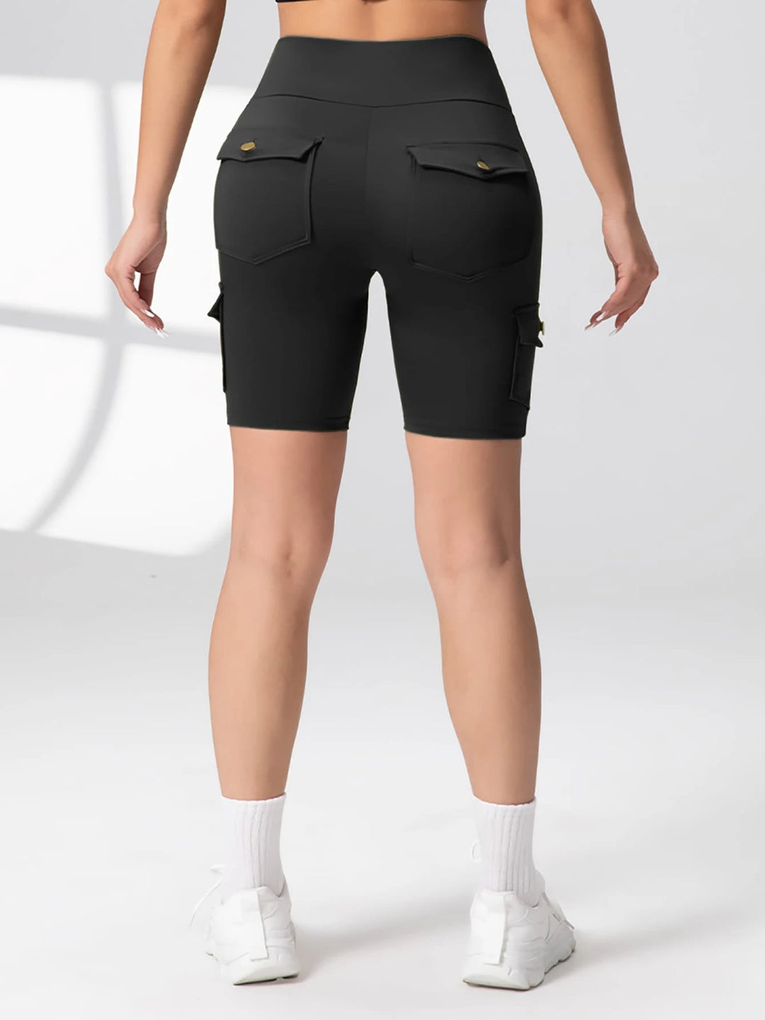 Pantaloni scurți SHEIN, negru