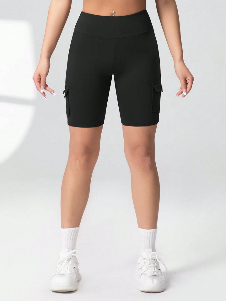 Pantaloni scurți SHEIN, negru