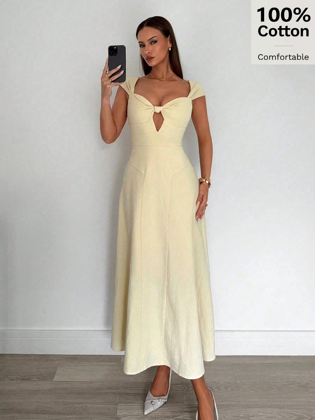 Rochie maxi SHEIN, portocaliu