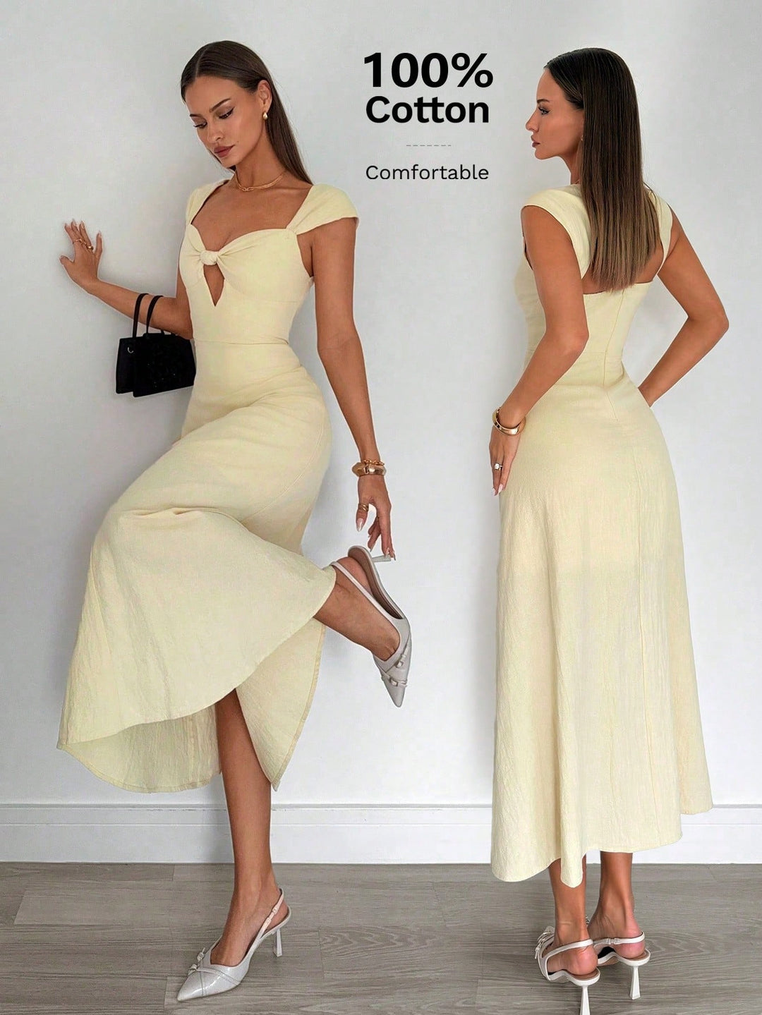Rochie maxi SHEIN, portocaliu
