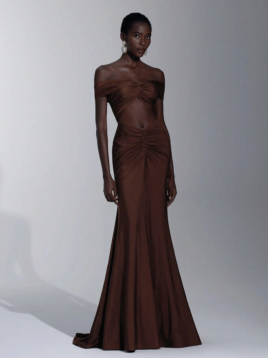 Rochie maxi SHEIN, maro