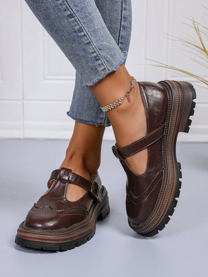 Pantofi SHEIN, maro