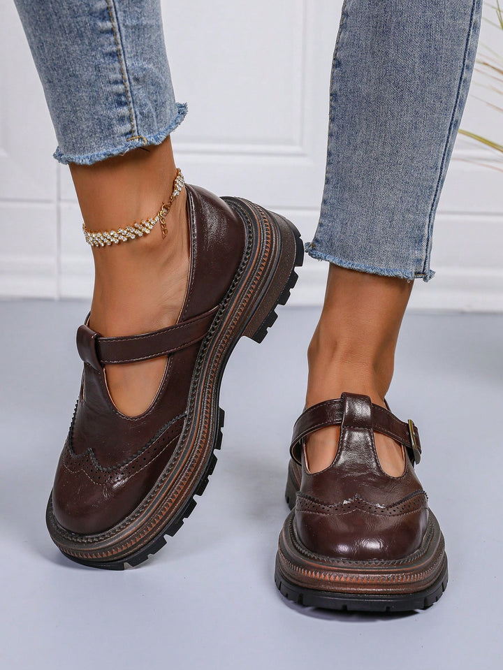 Pantofi SHEIN, maro