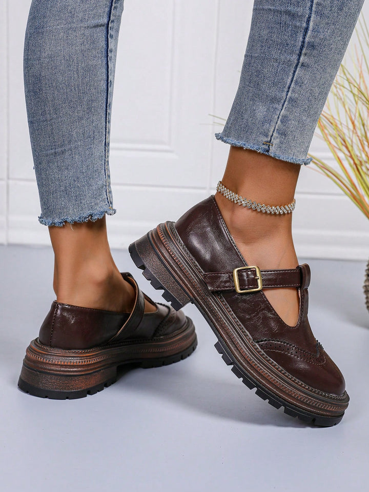 Pantofi SHEIN, maro