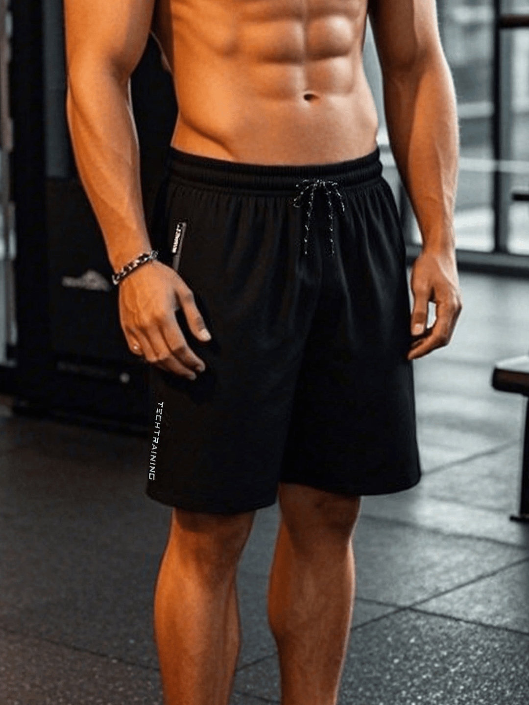 Pantaloni scurți SHEIN, negru
