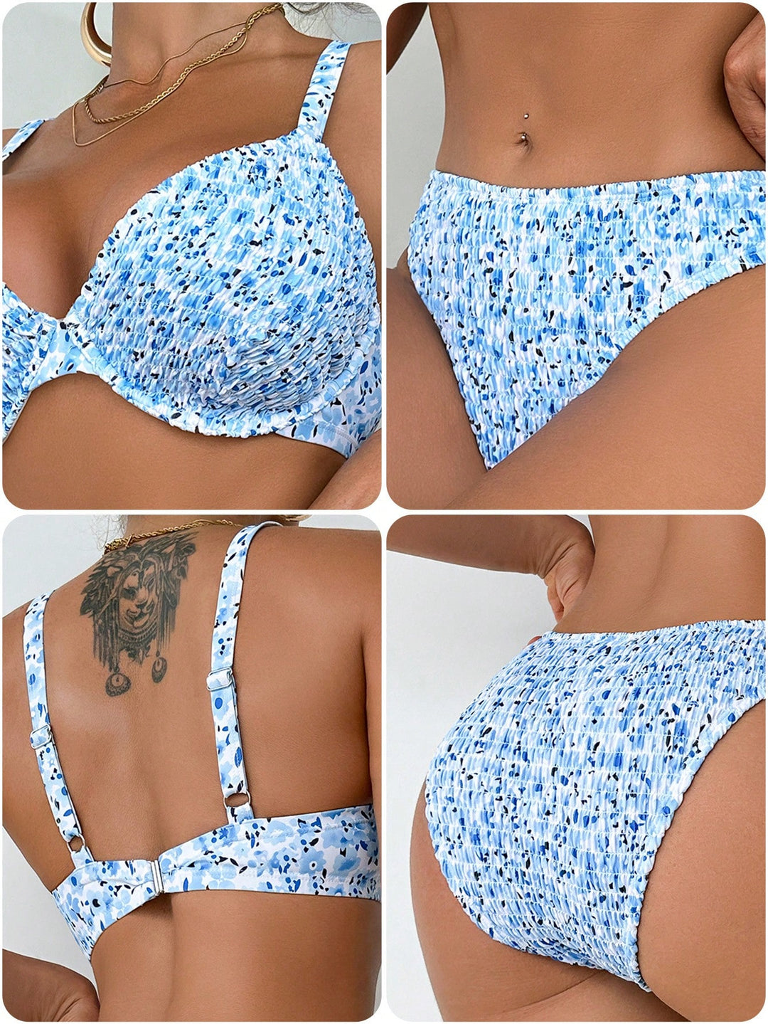 Costum de baie SHEIN, mix culori