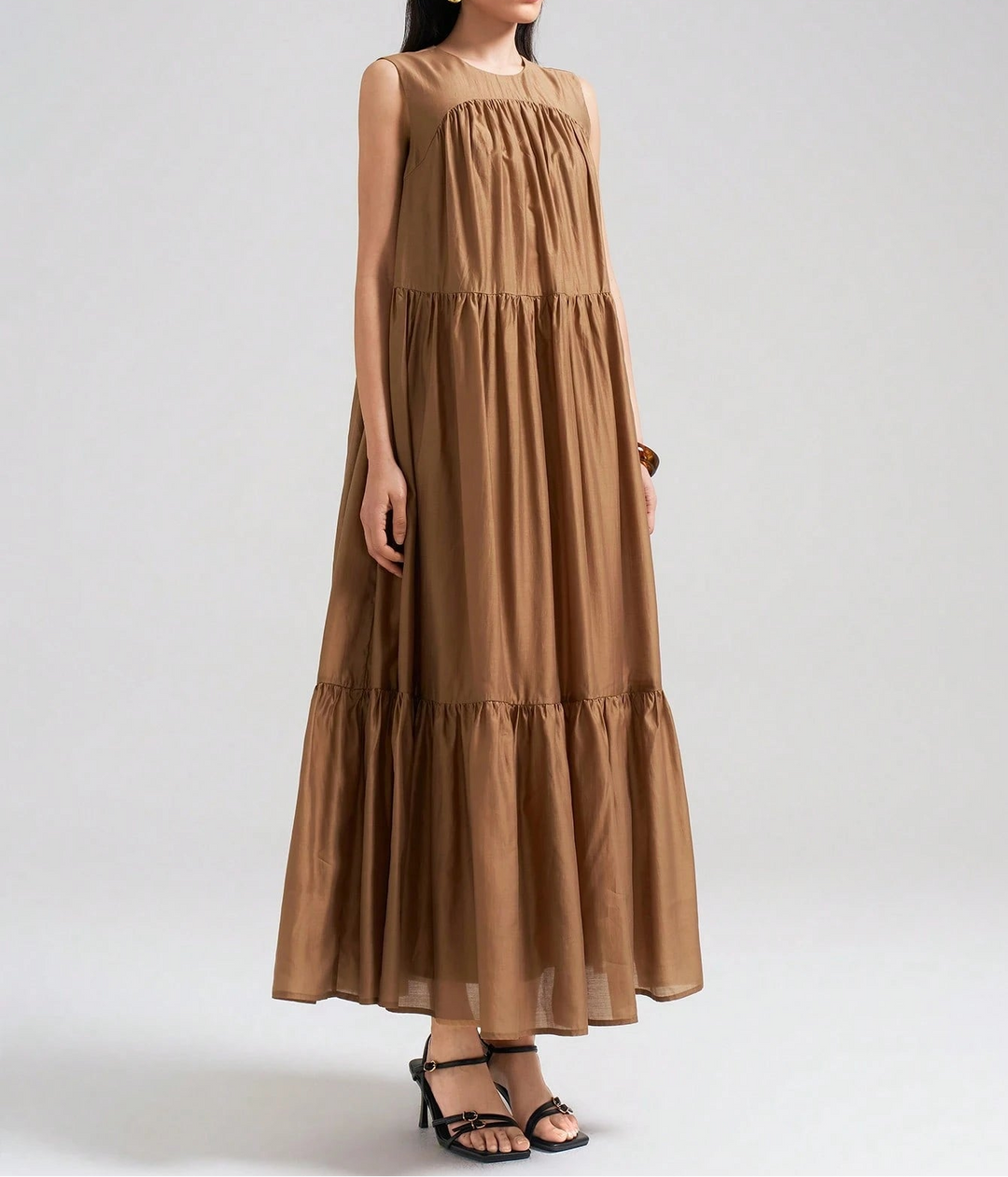 Rochie maxi SHEIN, maro