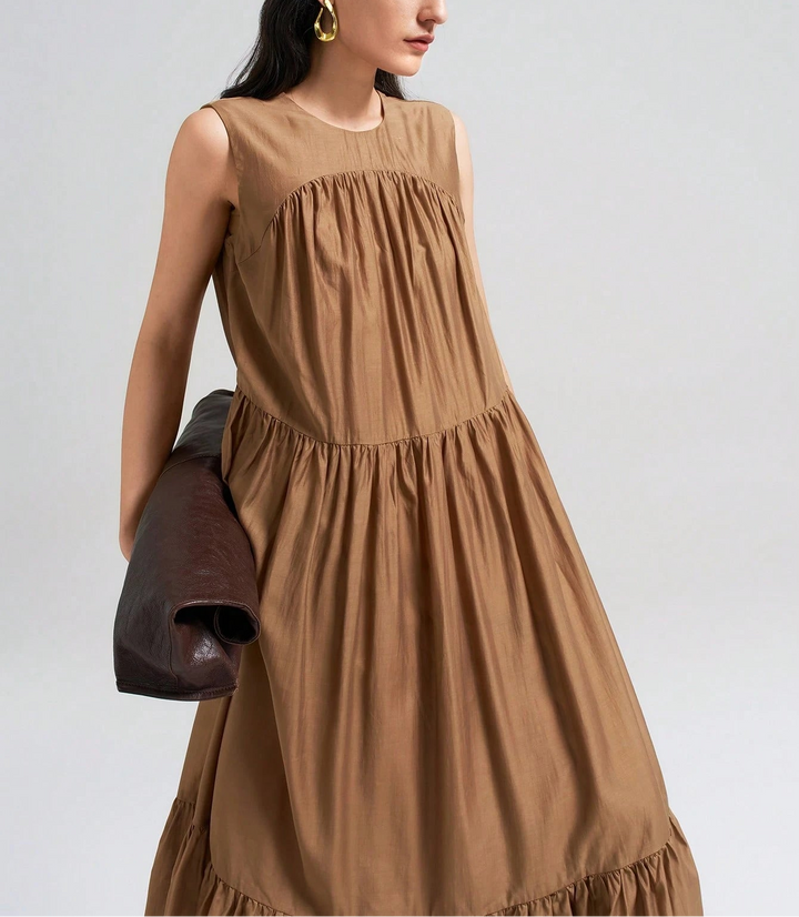 Rochie maxi SHEIN, maro