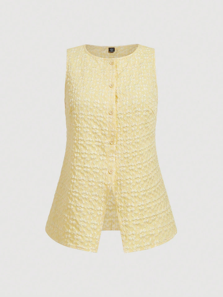 Top SHEIN, galben