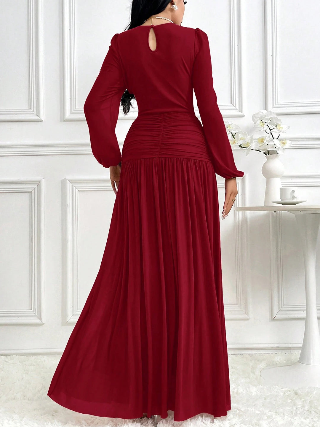 Rochie maxi SHEIN, vișiniu
