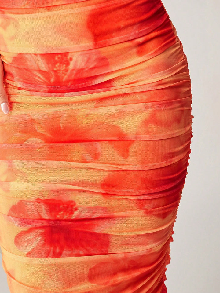 Rochie midi SHEIN, mix culori