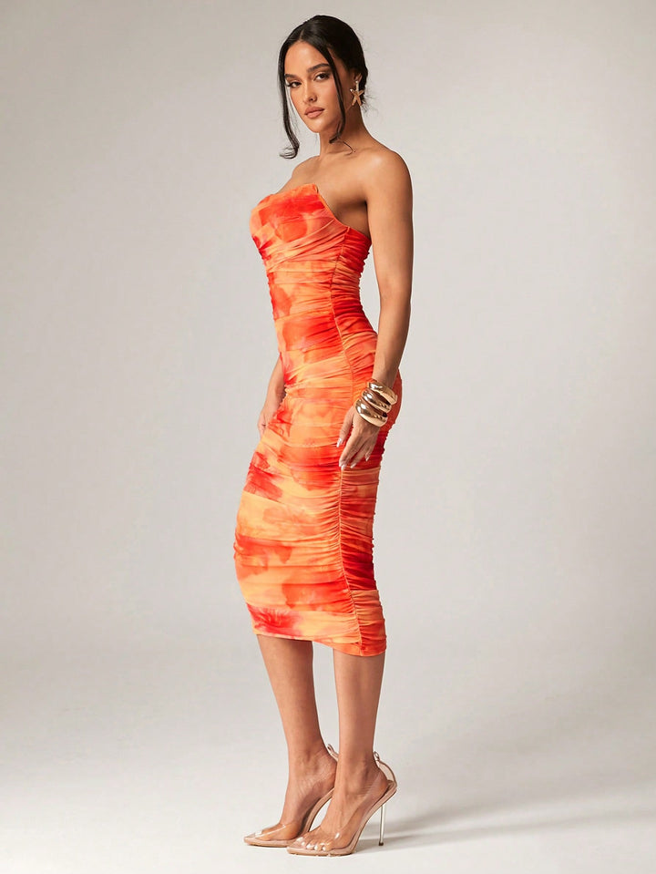 Rochie midi SHEIN, mix culori