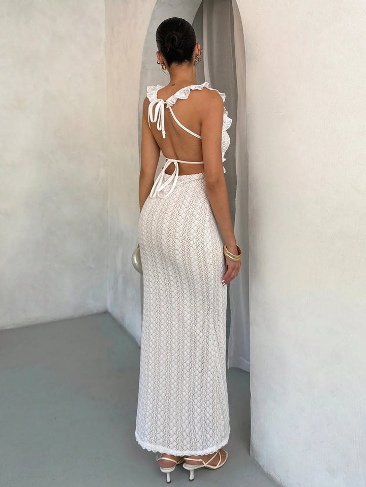 Rochie maxi SHEIN, alb