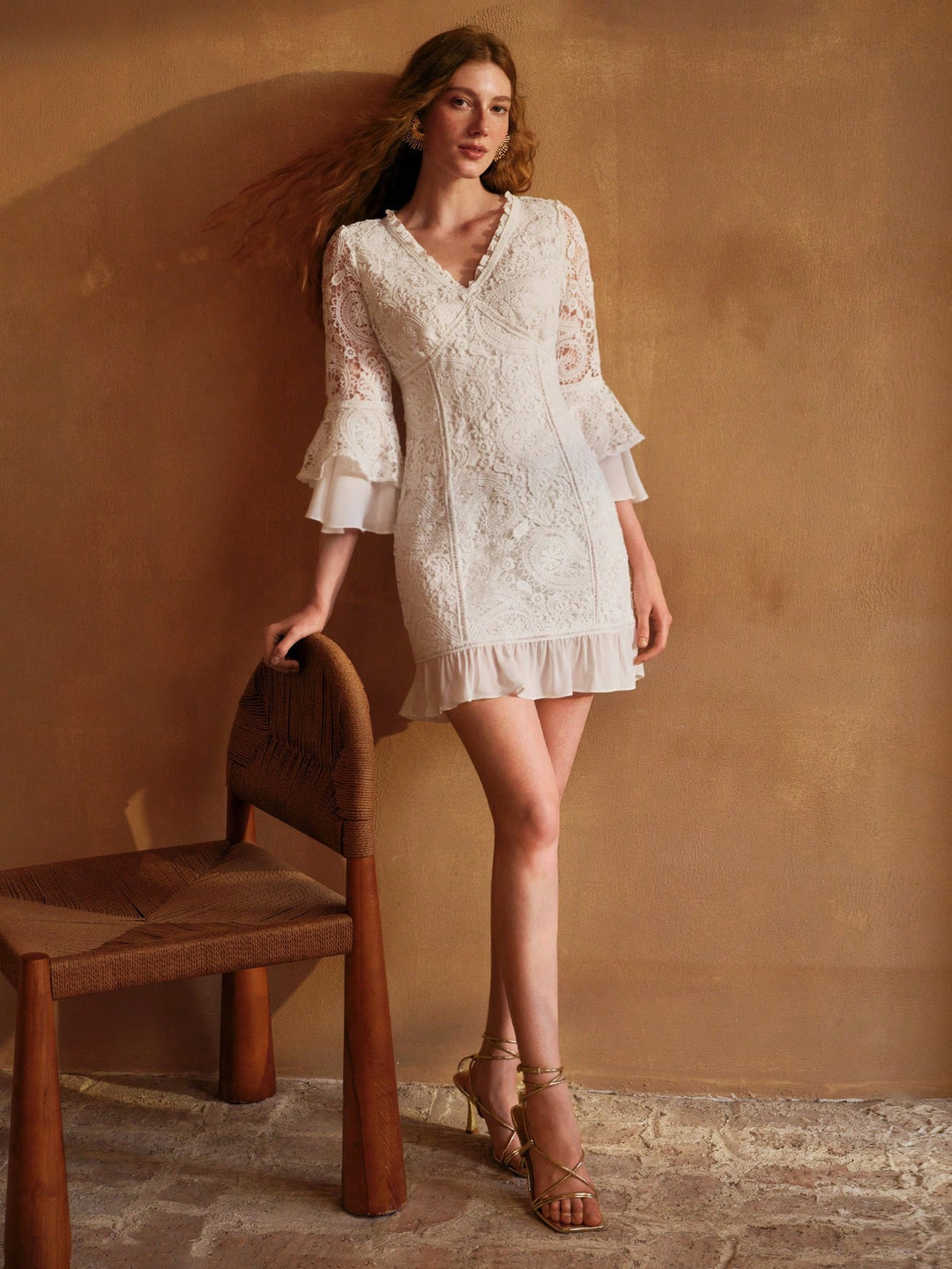 Rochie scurtă SHEIN, alb