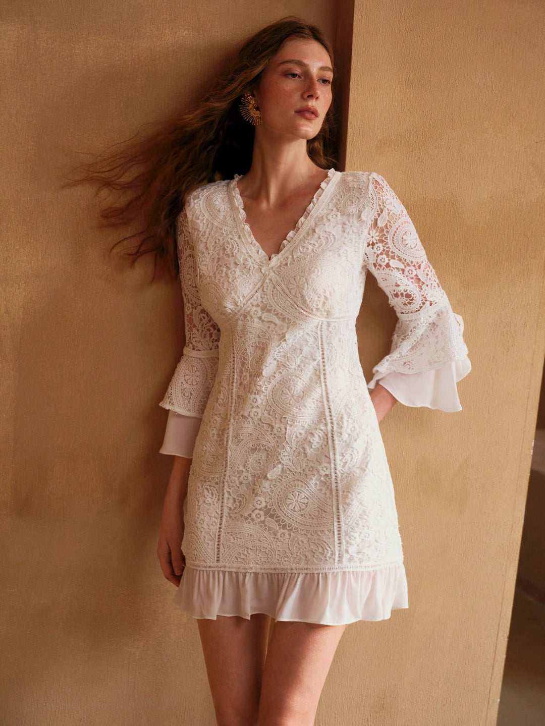 Rochie scurtă SHEIN, alb