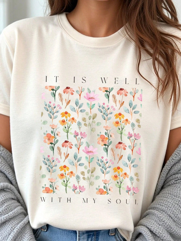Tricou SHEIN, crem
