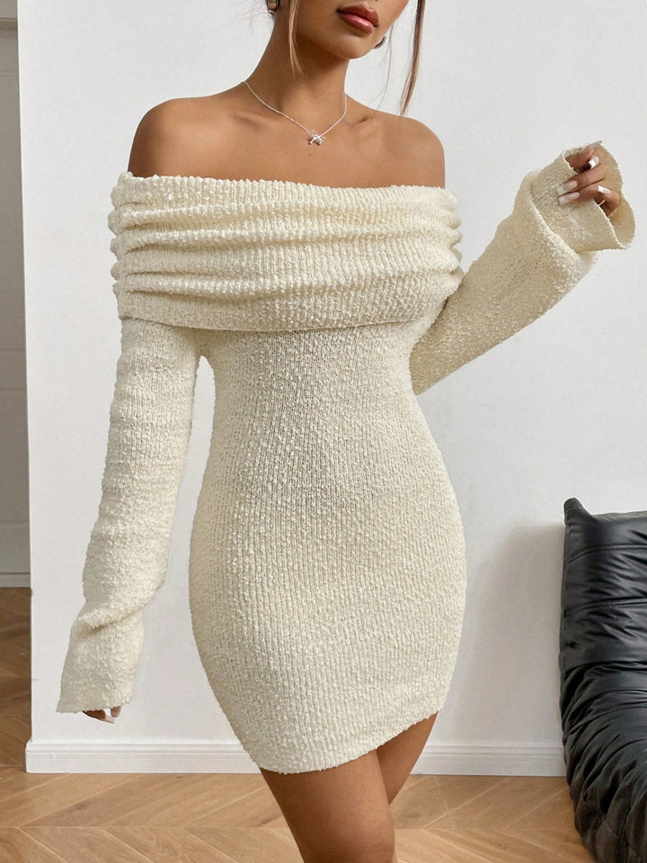 Rochie mini SHEIN, crem