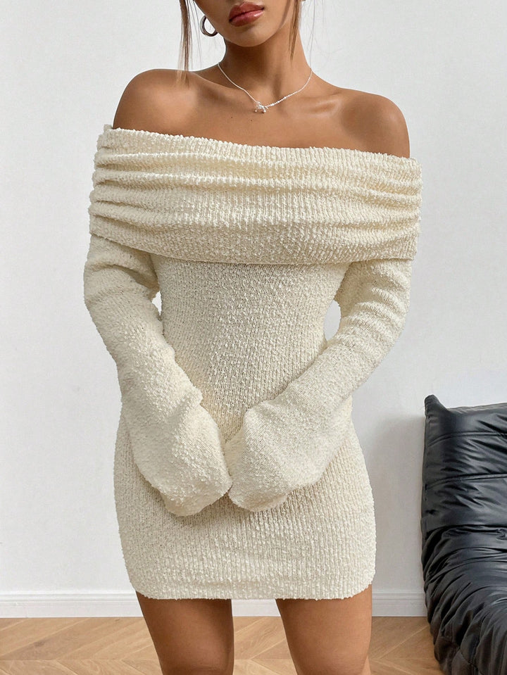 Rochie mini SHEIN, crem
