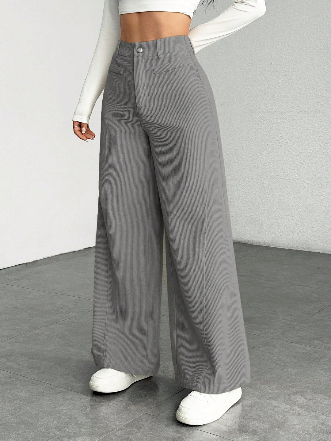 Pantaloni SHEIN, gri