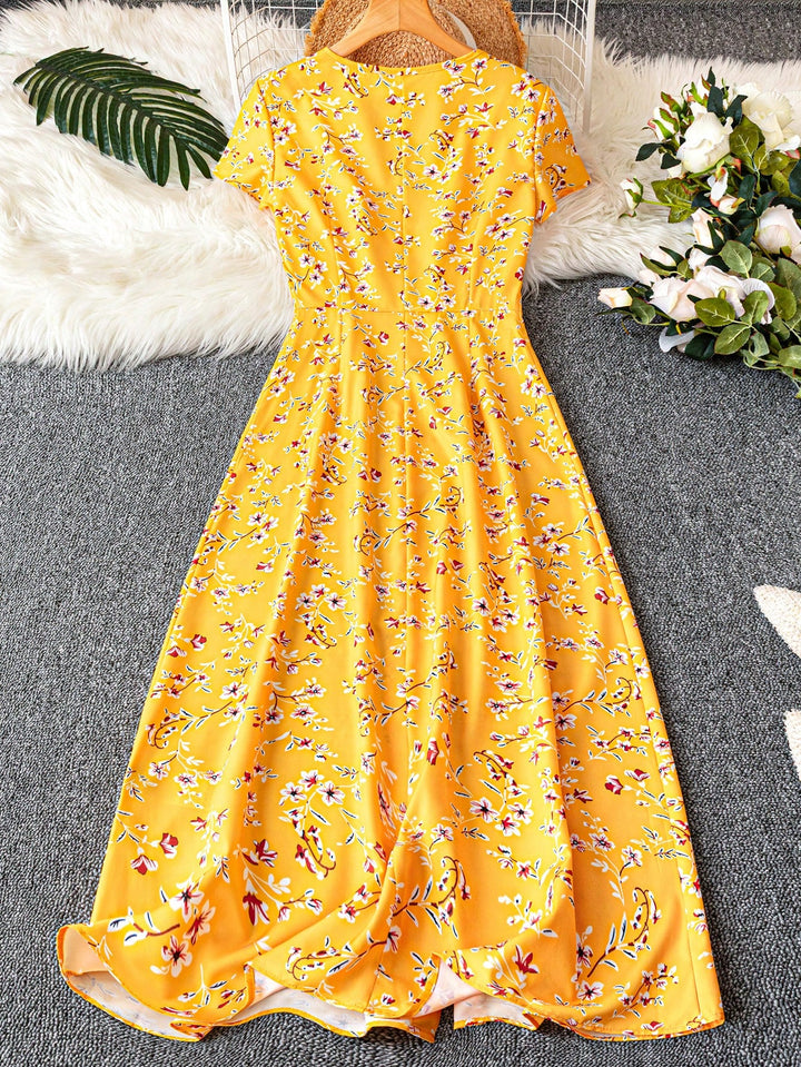 Rochie midi SHEIN, galben