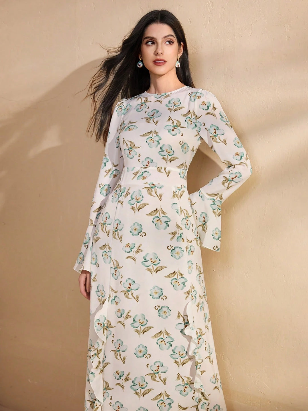 Rochie maxi SHEIN, alb