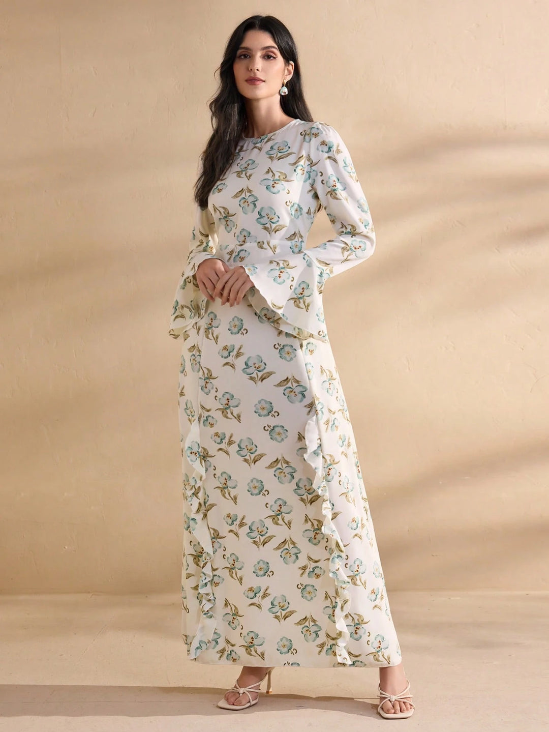 Rochie maxi SHEIN, alb