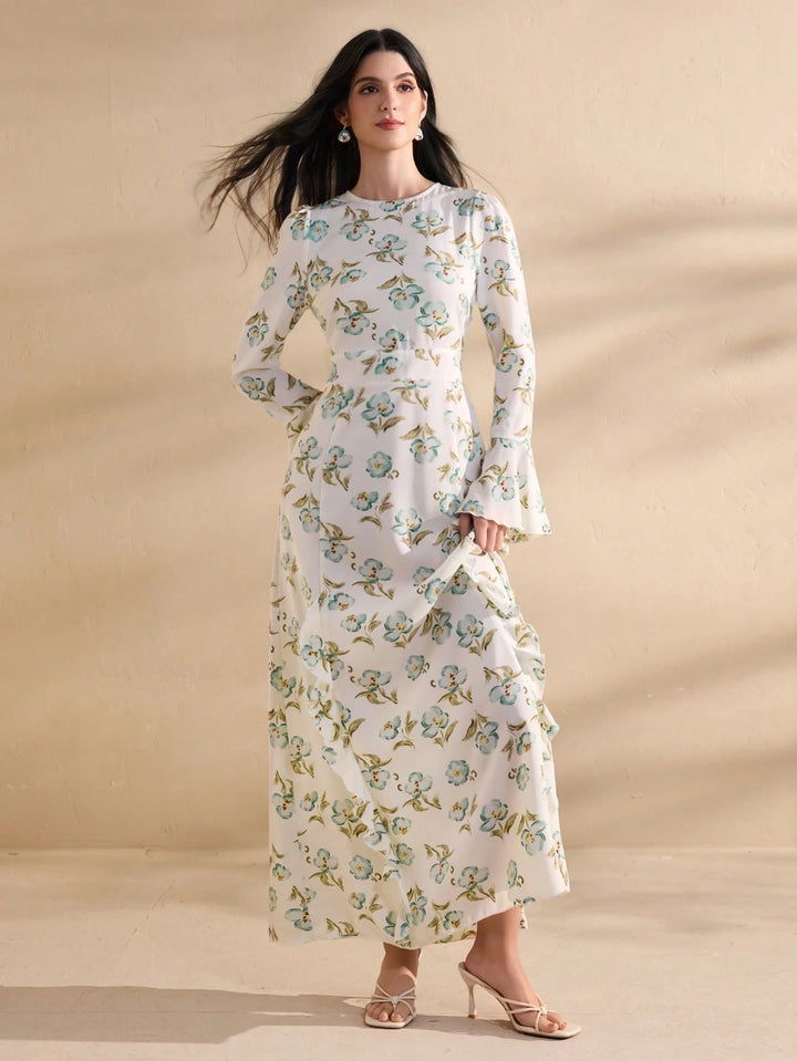 Rochie maxi SHEIN, alb