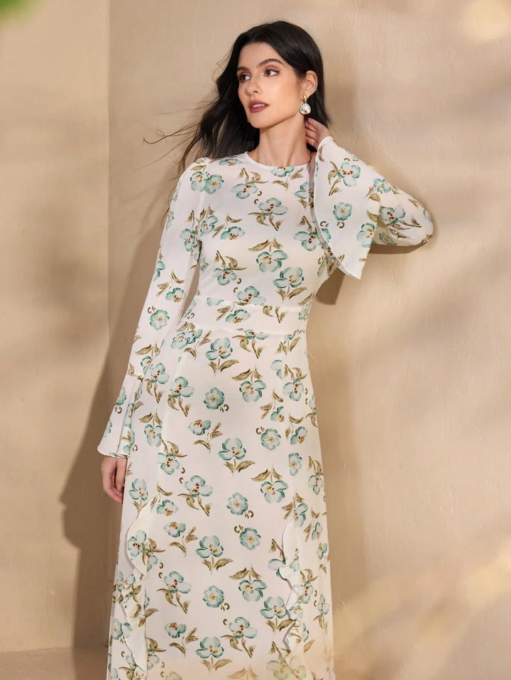 Rochie maxi SHEIN, alb