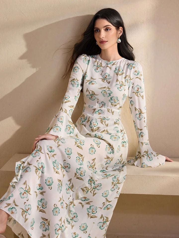 Rochie maxi SHEIN, alb