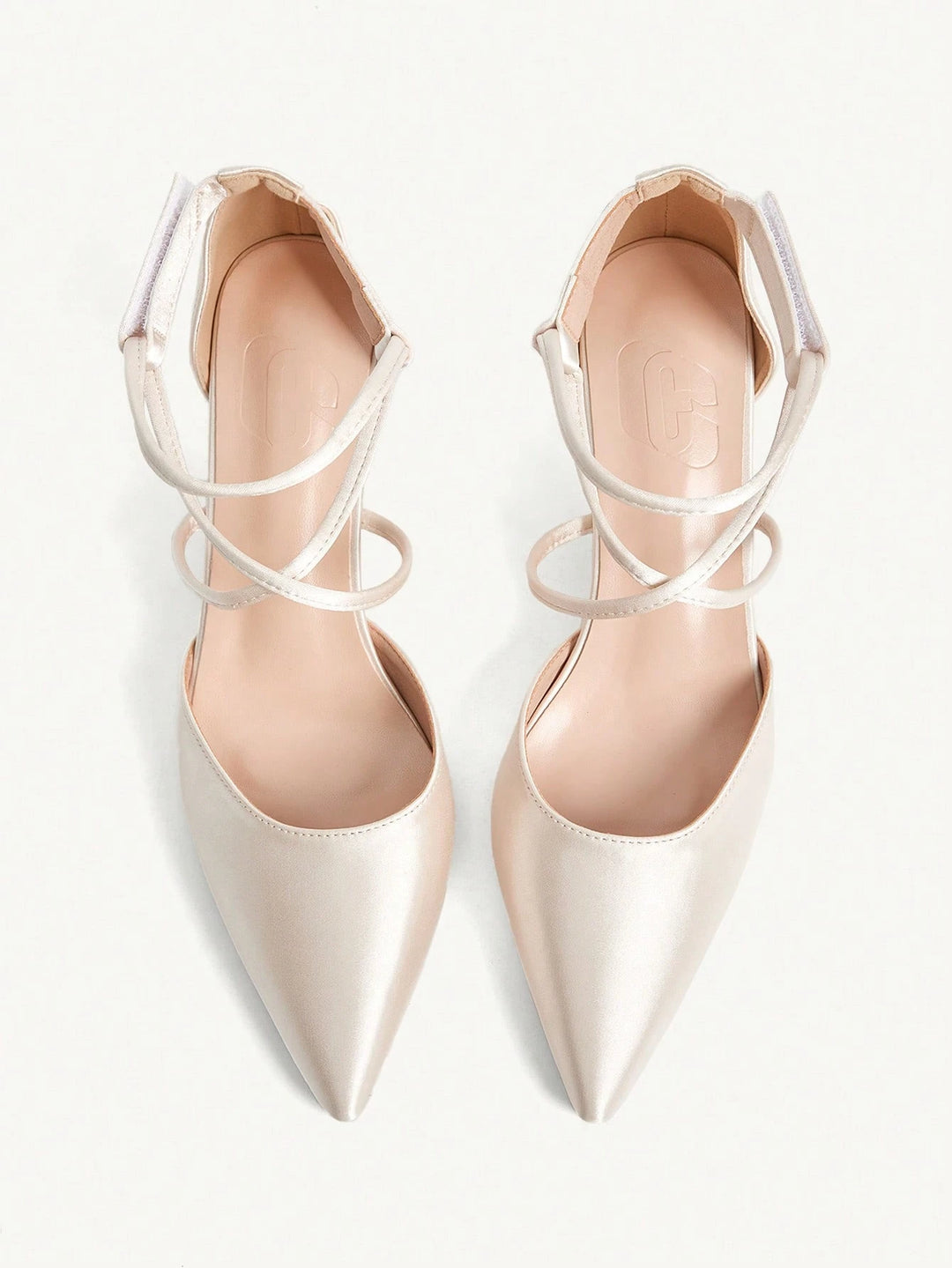 Pantofi cu toc SHEIN, crem