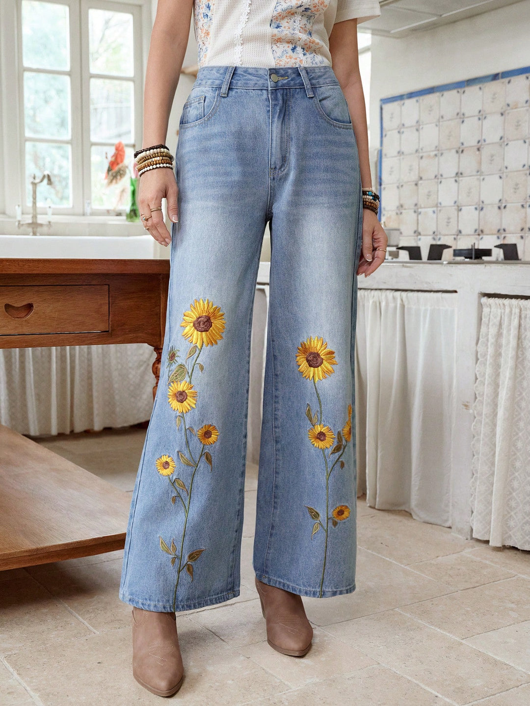 Jeans SHEIN, albastru