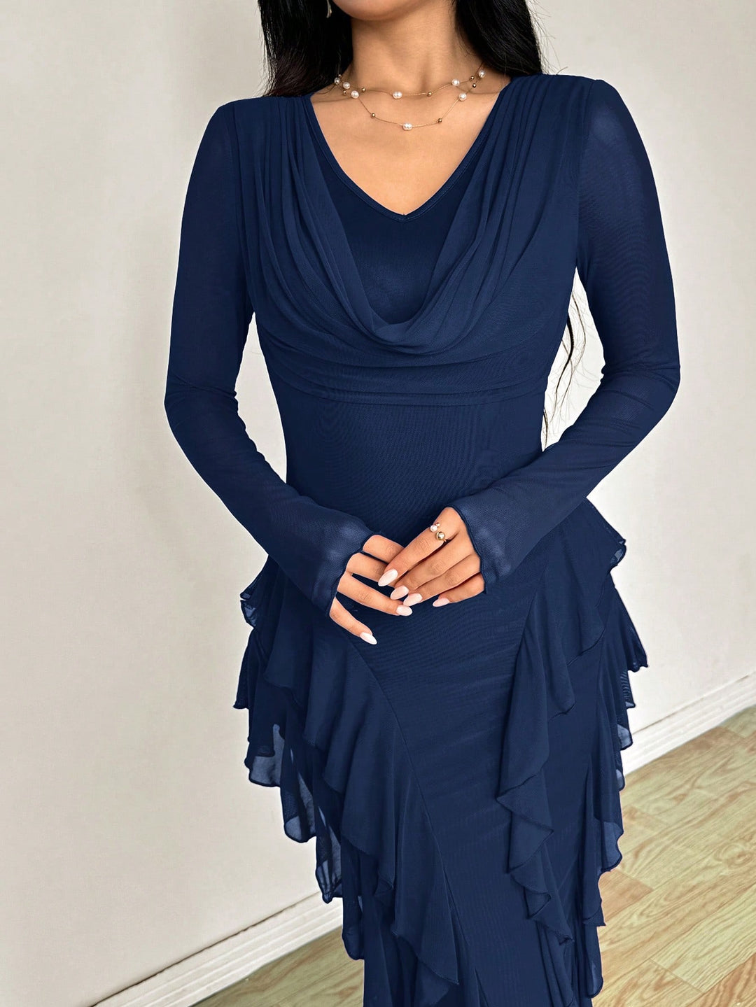 Rochie maxi SHEIN, albastru