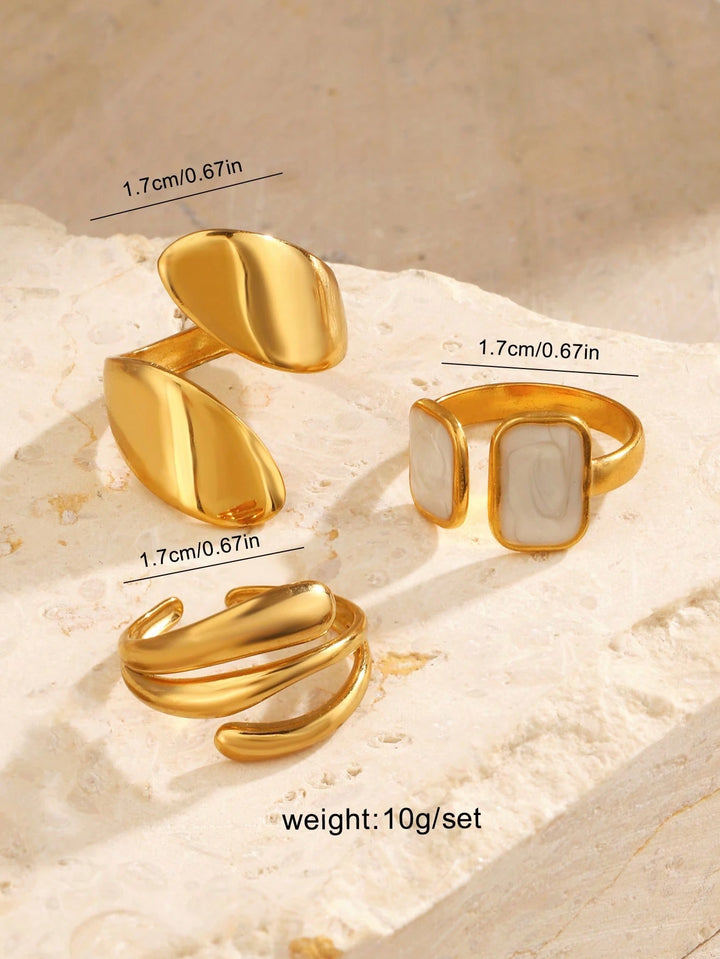 Set inele SHEIN, auriu