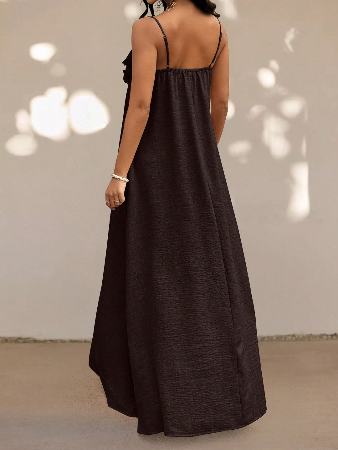 SHEIN maxi dress, brown