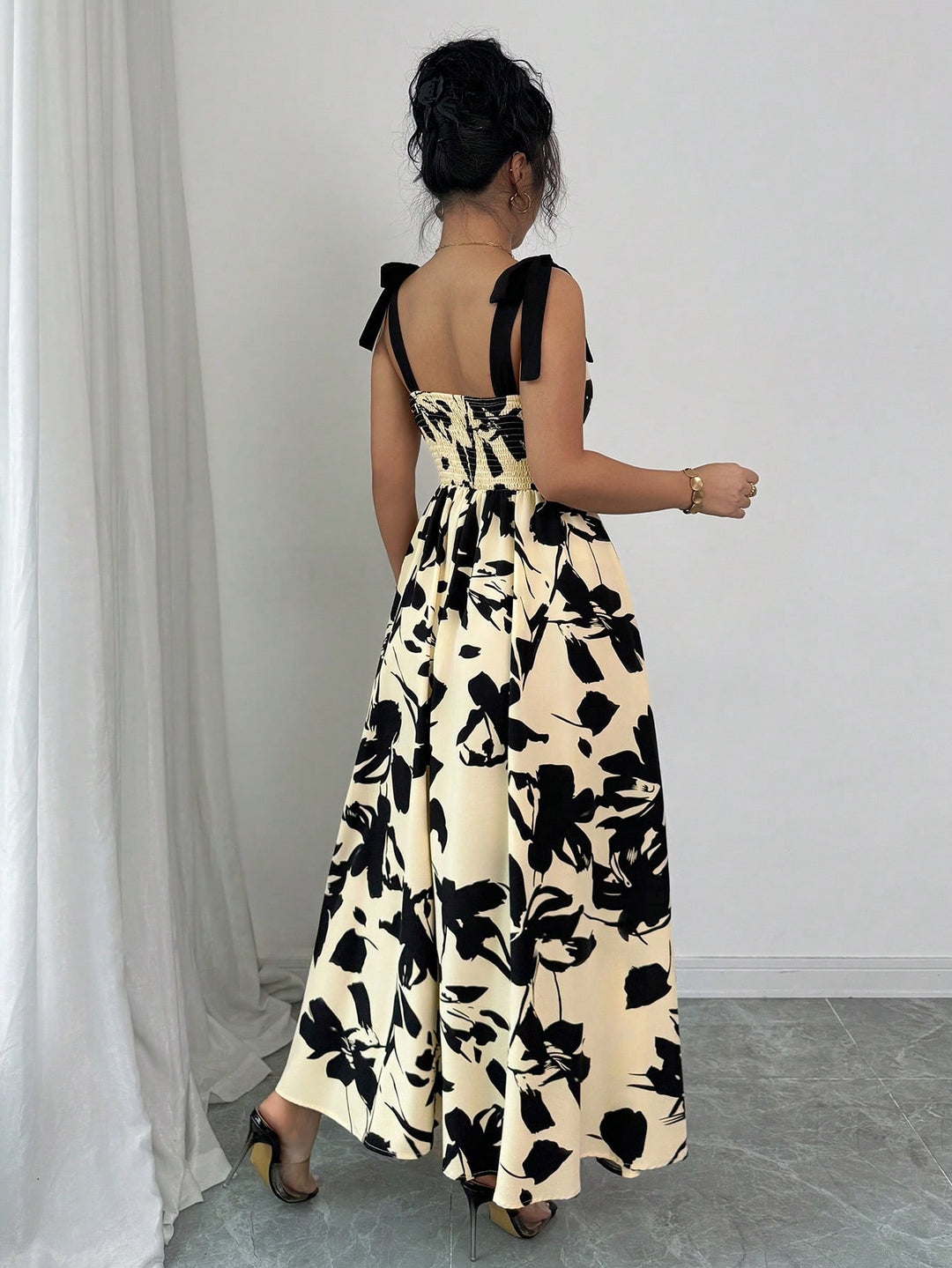 Rochie maxi SHEIN, bej