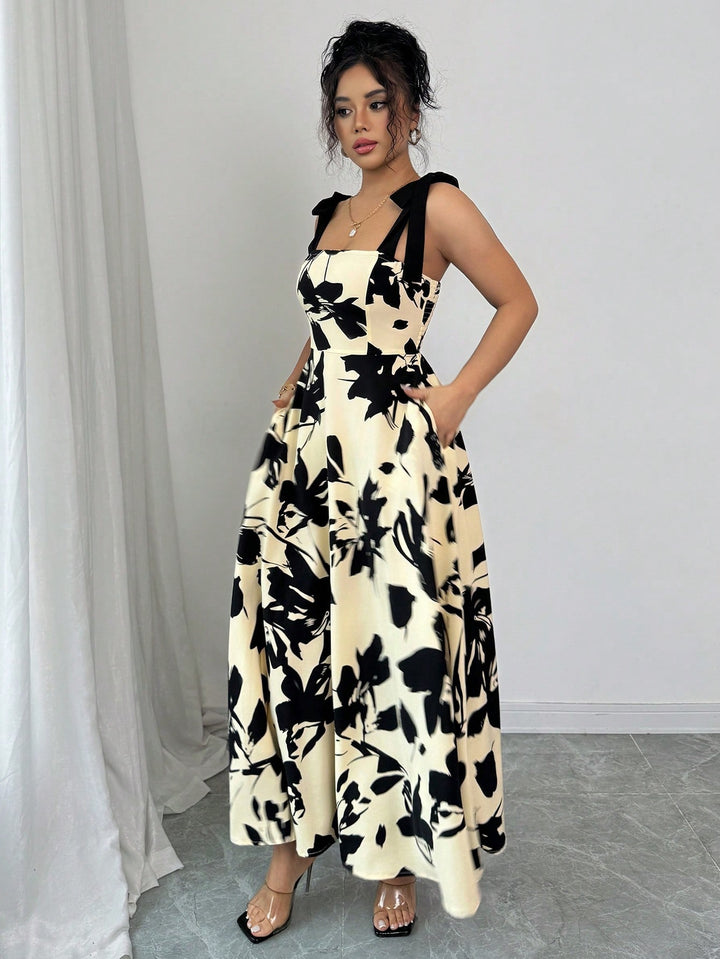 Rochie maxi SHEIN, bej
