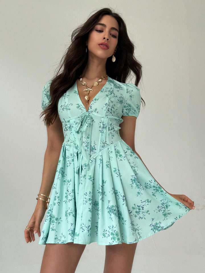Rochie mini SHEIN, verde