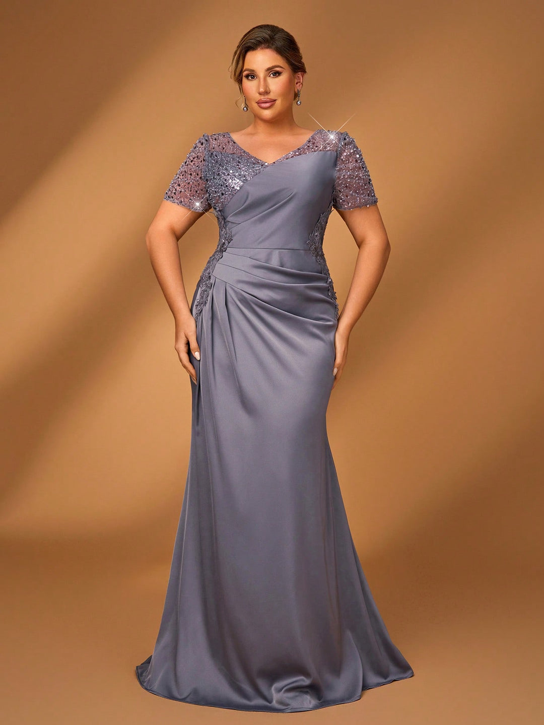 Rochie maxi SHEIN, gri