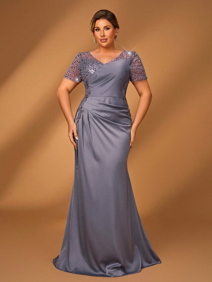 Rochie maxi SHEIN, gri