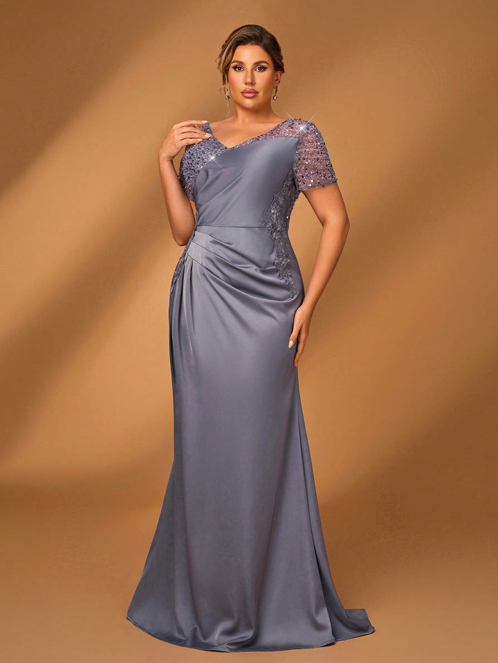 Rochie maxi SHEIN, gri