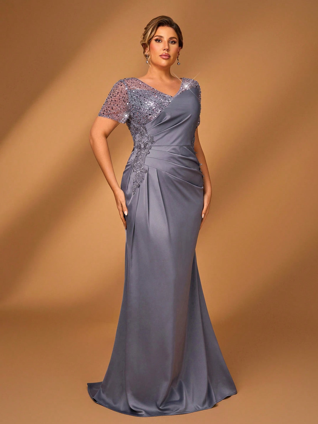 Rochie maxi SHEIN, gri