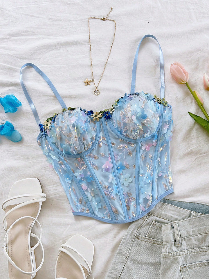 Top SHEIN, albastru