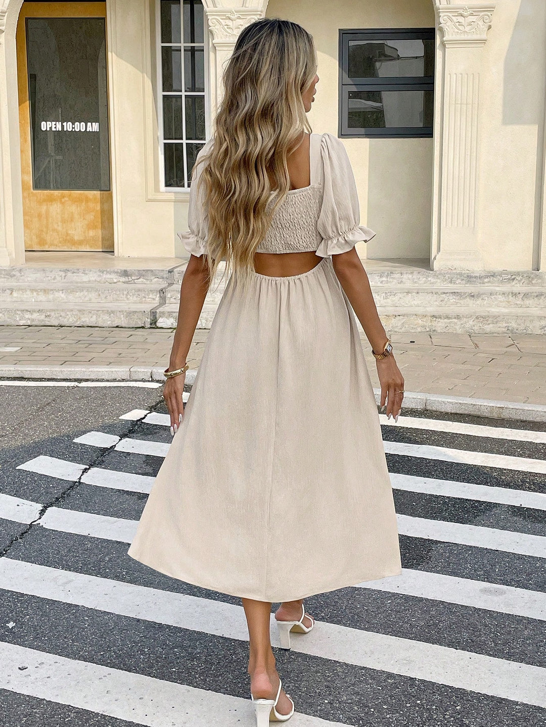Rochie midi SHEIN, portocaliu