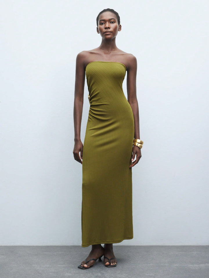 Rochie maxi SHEIN, verde